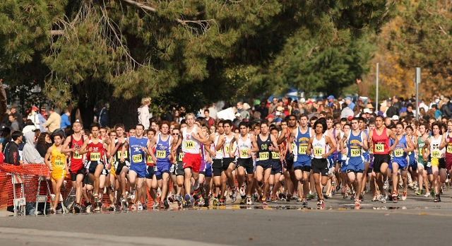 2009 CIF XC Boys D4-001.JPG - 2009 California CIF Cross Country Championships, Woodward Park, Fresno, California